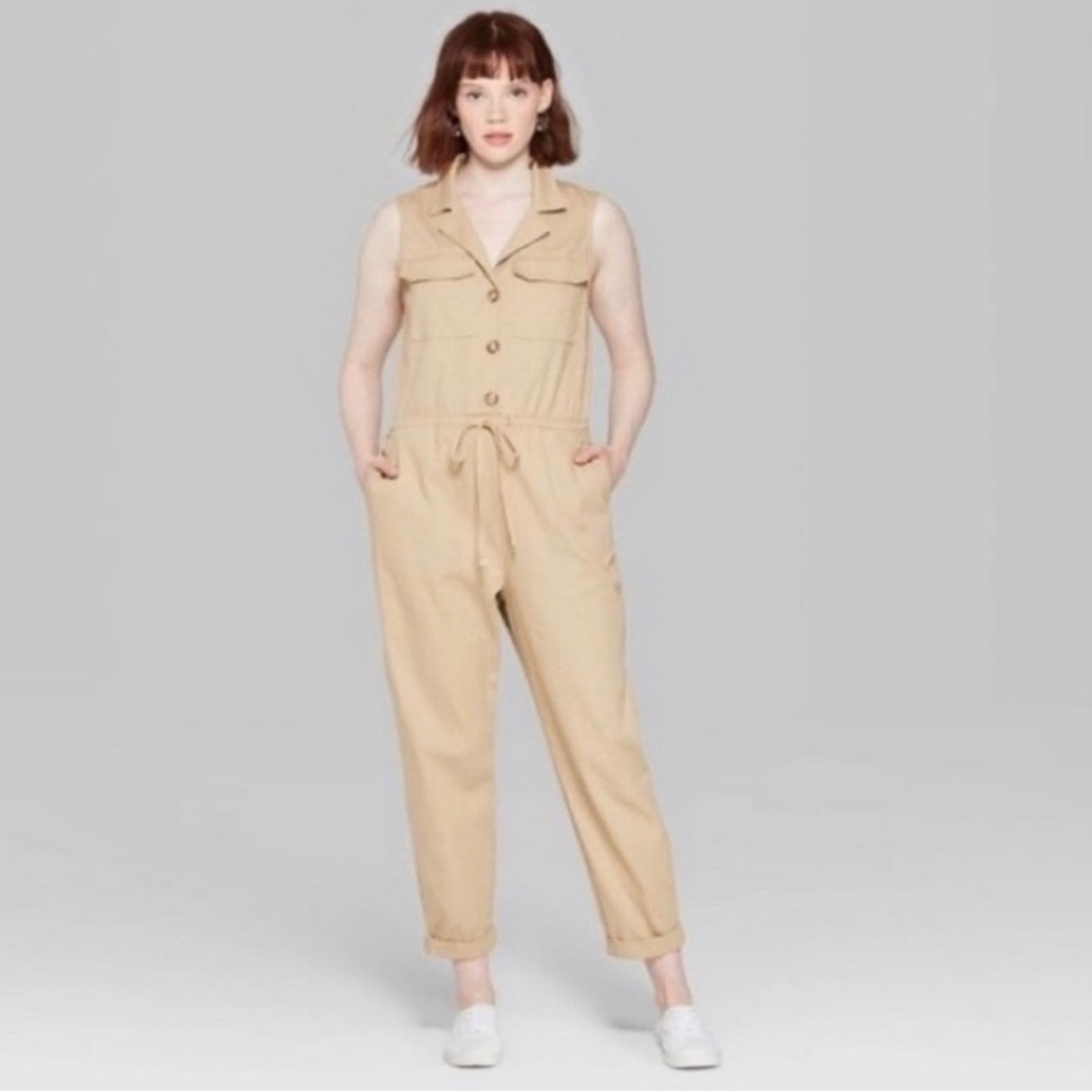 Wild Fable Tan Jumpsuit